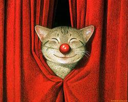 Red Nosed Cat (1280x1024) by CSH